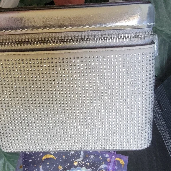 MICHAEL KORS Sandrine Crossbody & Handcrafted Rainbow Moonstone Bracelet - Picture 5 of 11